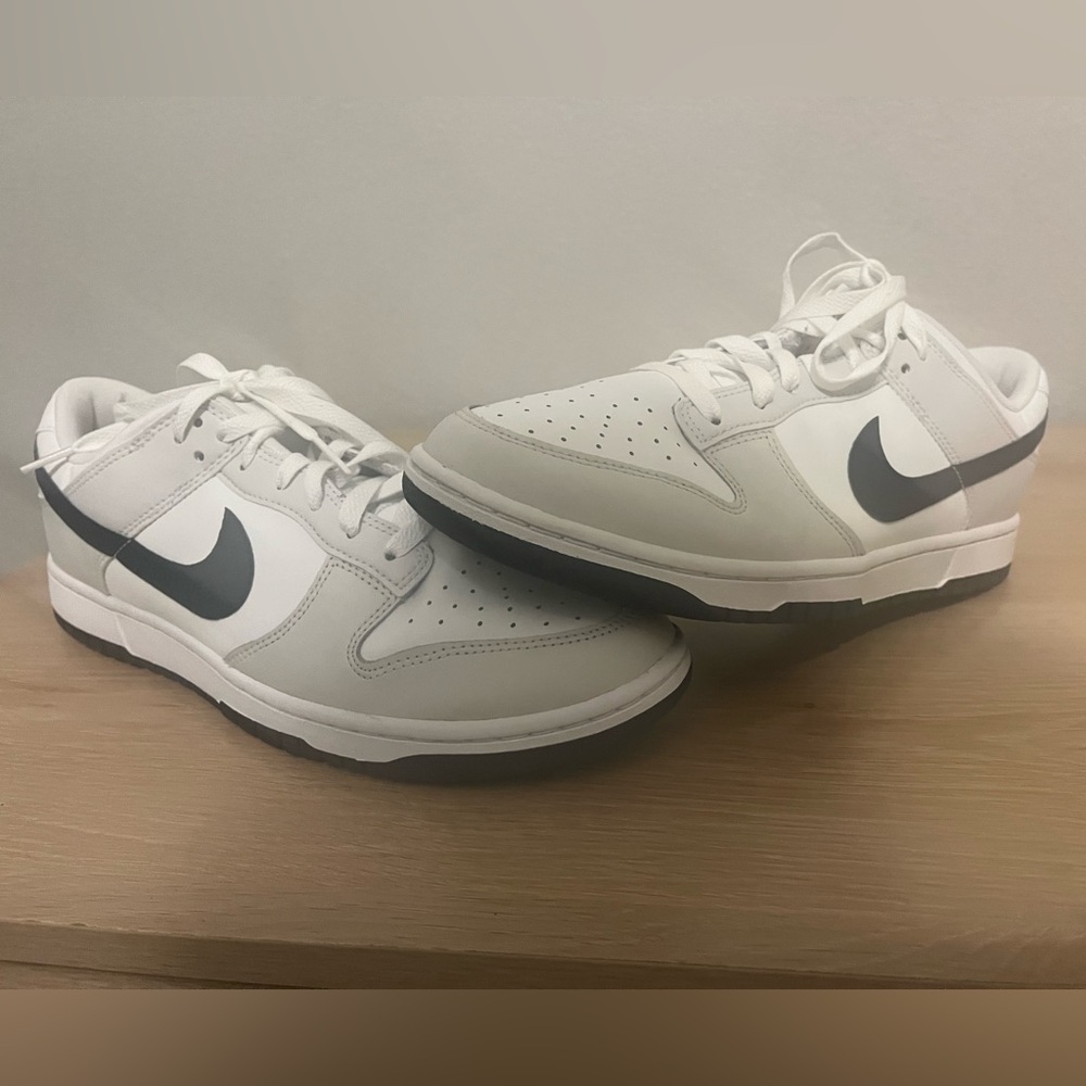 Nike Dunk Low White Midnight, Navy